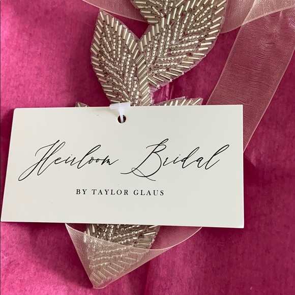 Beaded bridal sash - Picture 3 of 3